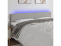 Light Grey LED Headboard 200x5x78/88 cm Fabric UPZL52124