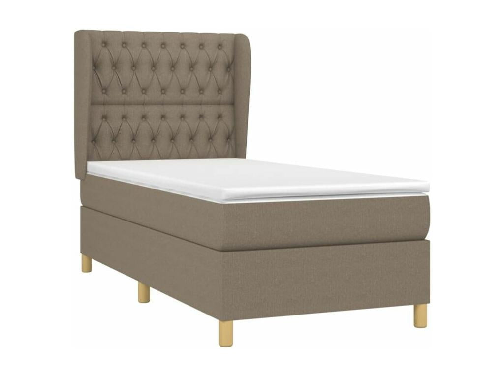 Decohaute bed base with Decohaute 90x200 mattress, fabric RXLA41378