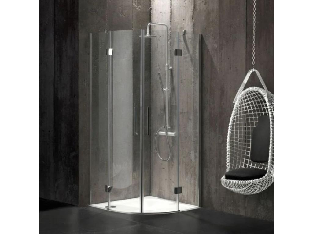 Decohaute quarter-round extra-flat shower tray for walk-in shower, 90x90 cm, white XWTU95160