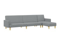 2-piece light grey fabric sofa set RZVM54293
