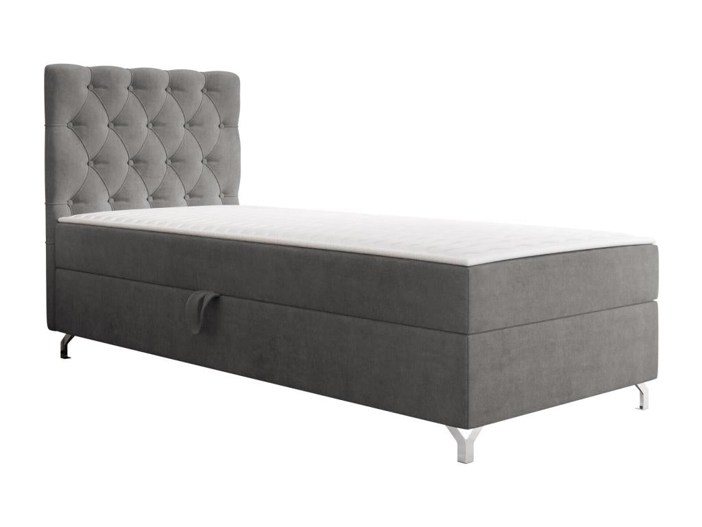 Continental Decohaute 142 Unique Continental Grey Bed 80x200 Upholstery 80x207x114cm PMRA61434