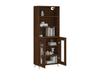 High sideboard, brown oak, 69.5x34x180 cm, engineered wood, HEKW10153