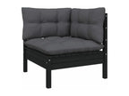 8-piece garden furniture set with cushions, solid pine wood URJT78744