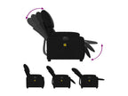 Black faux leather electric reclining massage chair EHTN81202