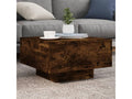 Smoked oak coffee table 55x55x31 cm engineered wood WDCE64749