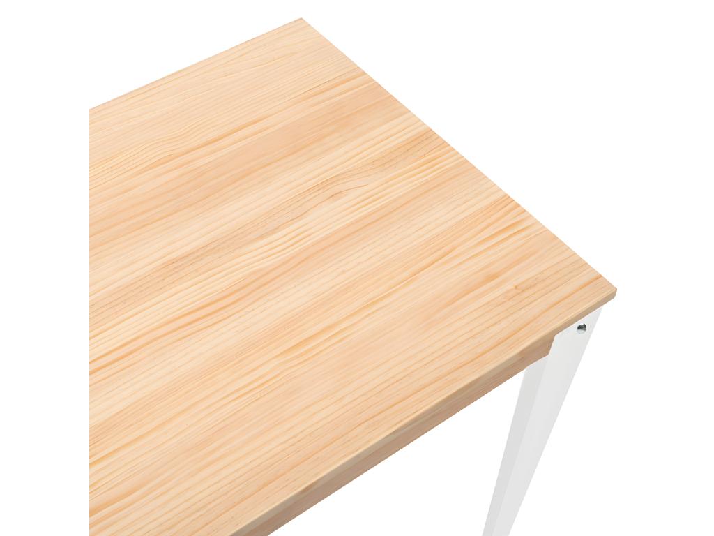 Decohaute Standing Table 80x160x110cm White-Natural- Decohaute Furniture DMEZ70233