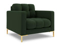 Decohaute - Decohaute armchair in dark green structural fabric - 87x92x75cm ZJMH77030