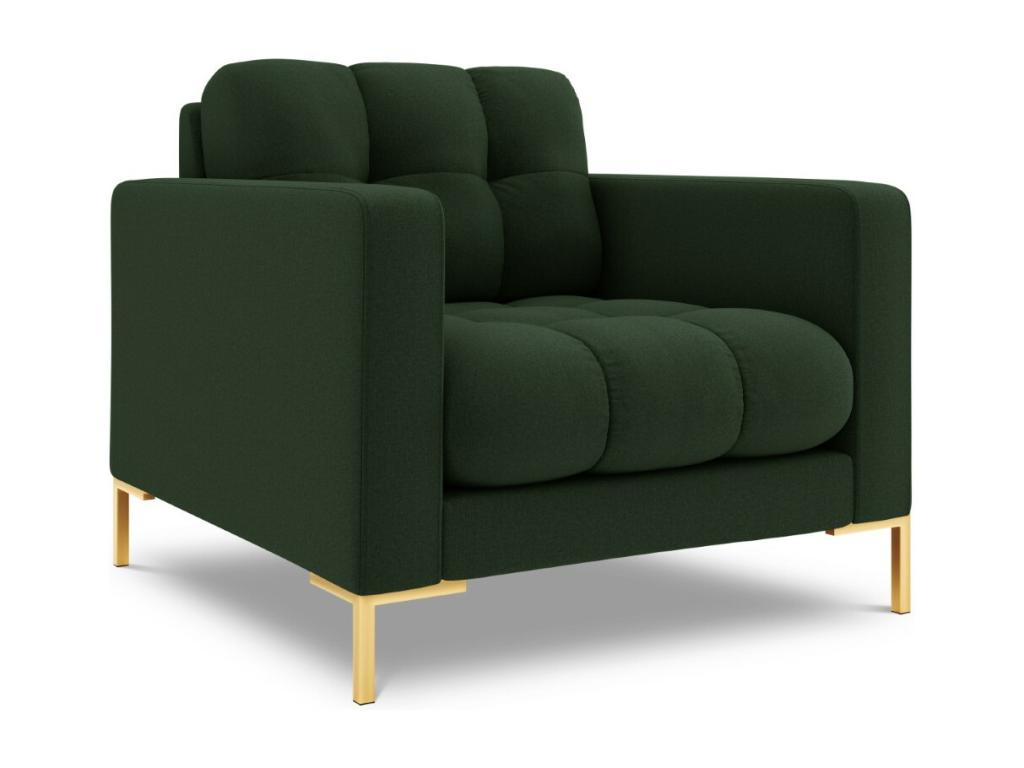 Decohaute - Decohaute armchair in dark green structural fabric - 87x92x75cm ZJMH77030