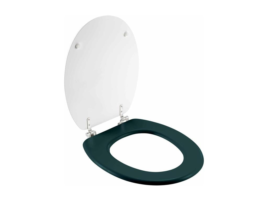 Toilet seat 37x46 cm with metal hinges Ginckoblue JTEU83229
