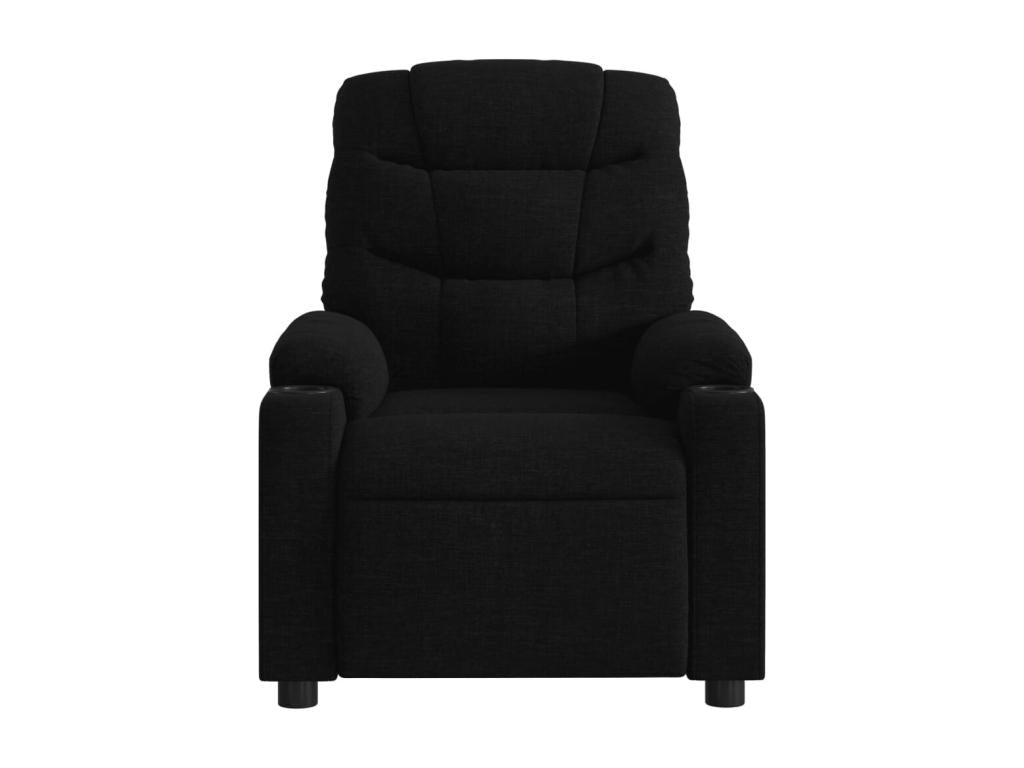 Black Fabric Reclining Massage Chair OOVF11509