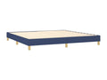 Upholstered bed base and mattress with blue LED lighting, 200x200 cm, fabric EHRB84902
