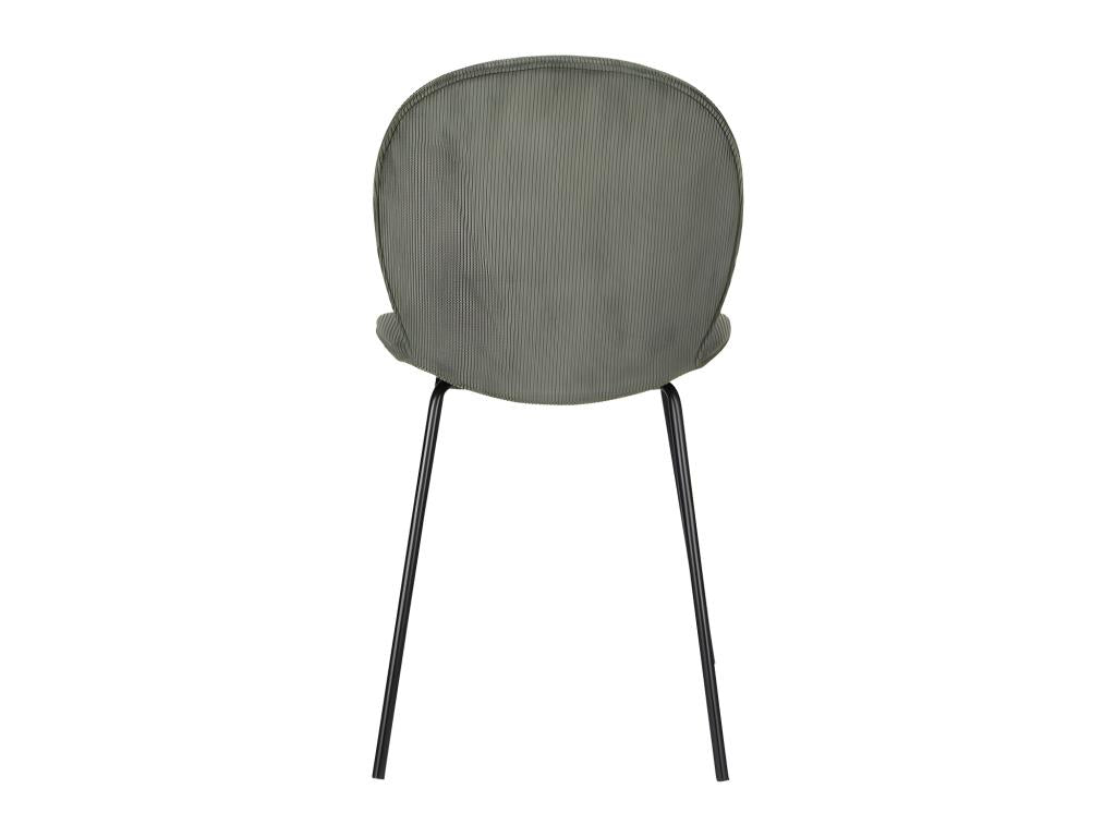 Bonnet - Set of 2 corduroy and metal chairs - Green SFYD16755