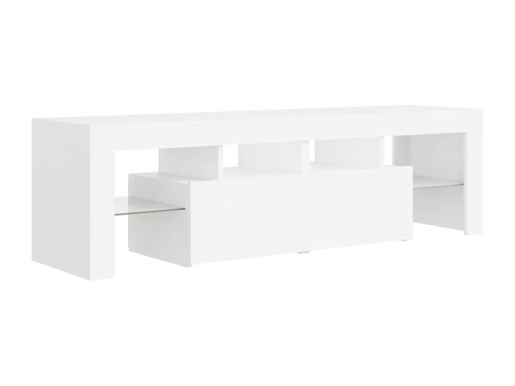 TV stand with Chezlovaères LED lighting, white, 140x36.5x40 cm, GVHH18400