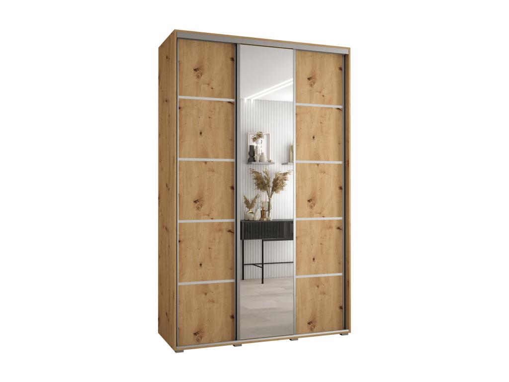 Decohaute 5 Sliding Door Wardrobe 235.2/160/45 3 Doors Decohaute/Silver ABLH65229