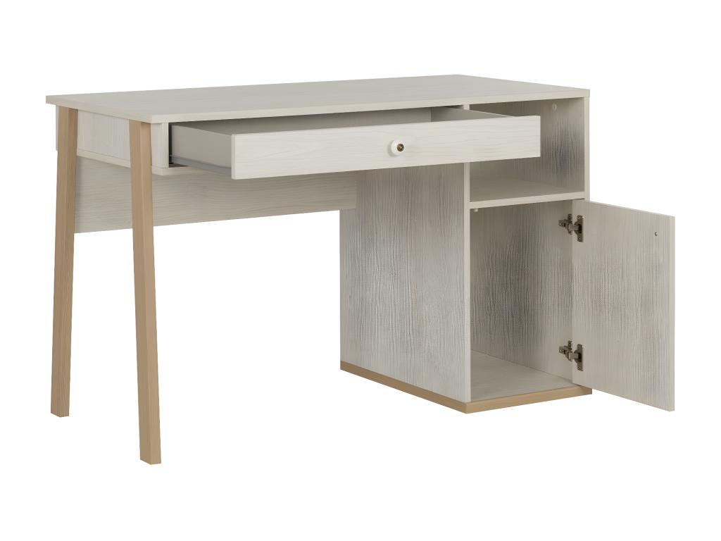 Decohaute desk with niche, one door and one drawer - Made in France VRMX79223