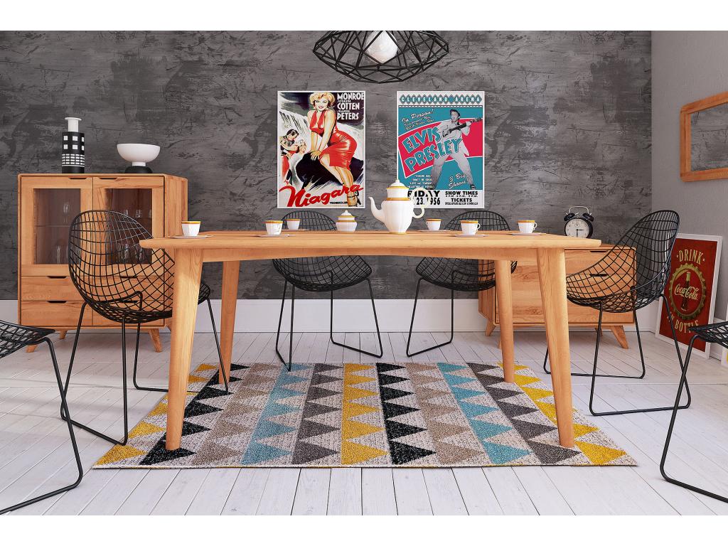 Decohaute - Natural oiled beech heartwood table 80x130 FHYU34803