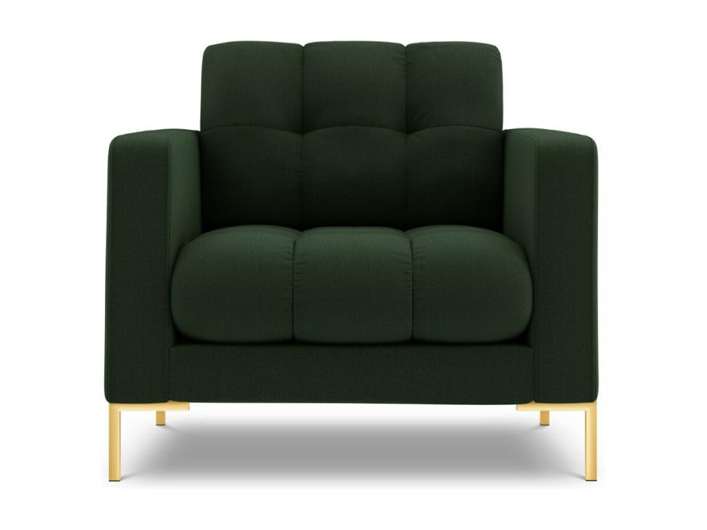 Decohaute - Decohaute armchair in dark green structural fabric - 87x92x75cm ZJMH77030