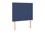 Upholstered bed base with mattress, blue, 90x190 cm, fabric VWFC83234