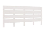 White Headboard 120x3x80 cm Solid Pine Wood KYAR90603