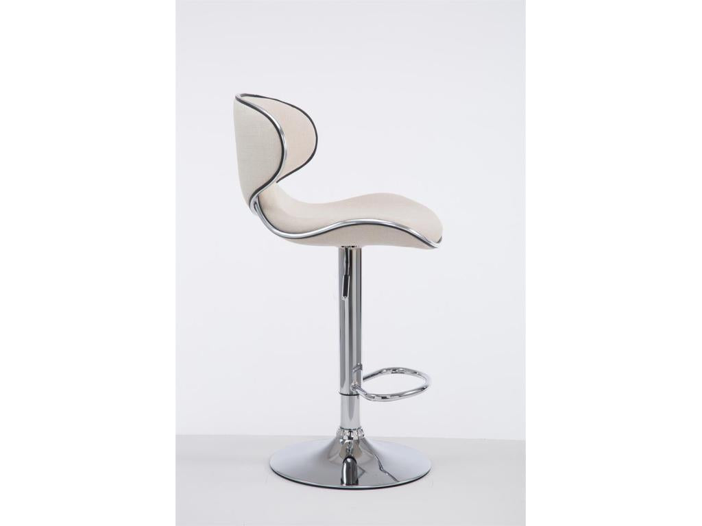 Bar stool x1, cream metal, 46x49x88 cm, 10 0005076 VMRZ53733