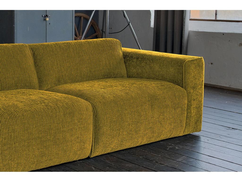 Sofa - yellow corduroy - Chezlova KBJJ41718