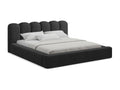Upholstered bed with storage 220x238 - by Decohaute - black - Decohaute XDKZ07233