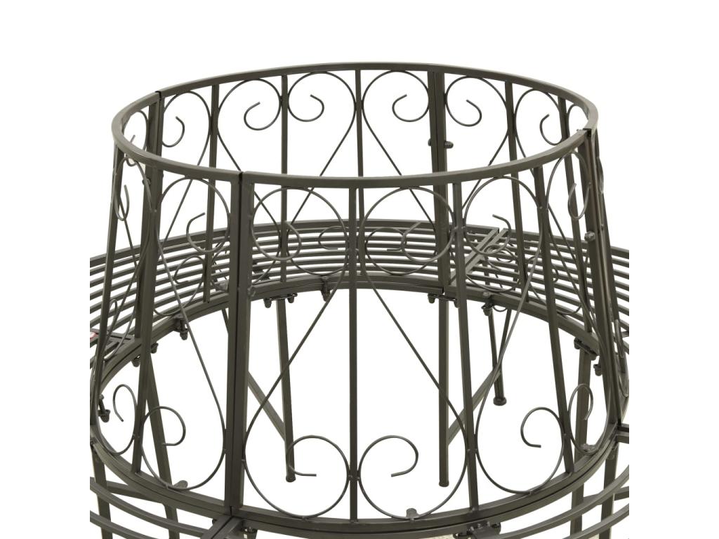 Circular garden bench 160cm Steel RQKN71951