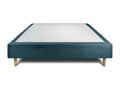 Blue Boucle Upholstered Bed Base 150x190 H35cm DRID09275