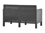 2-piece garden furniture set with PP cushions, Anthracite, 3 NEGT35301