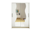 Chezlova 139 White Wardrobe 200x120x58cm Sliding Wardrobe Doors AMEQ80230