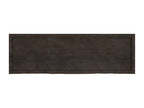 Dark brown wall shelf, solid treated oak wood YXJU20060