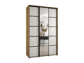 Decohaute 5 Sliding Door Wardrobe 235.2/150/45 3 Doors Decohaute/White/Black CAJW94814