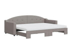 Daybed with pull-out bed and Decohaute 80x200 cm mattress, fabric BBRH46655