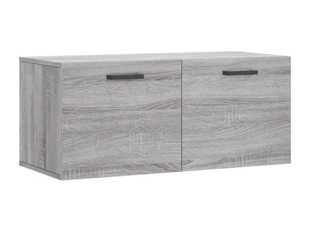 Decohaute wall cabinet, grey, 80x36.5x35, engineered wood, DVDG86706