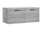 Decohaute wall cabinet, grey, 80x36.5x35, engineered wood, DVDG86706