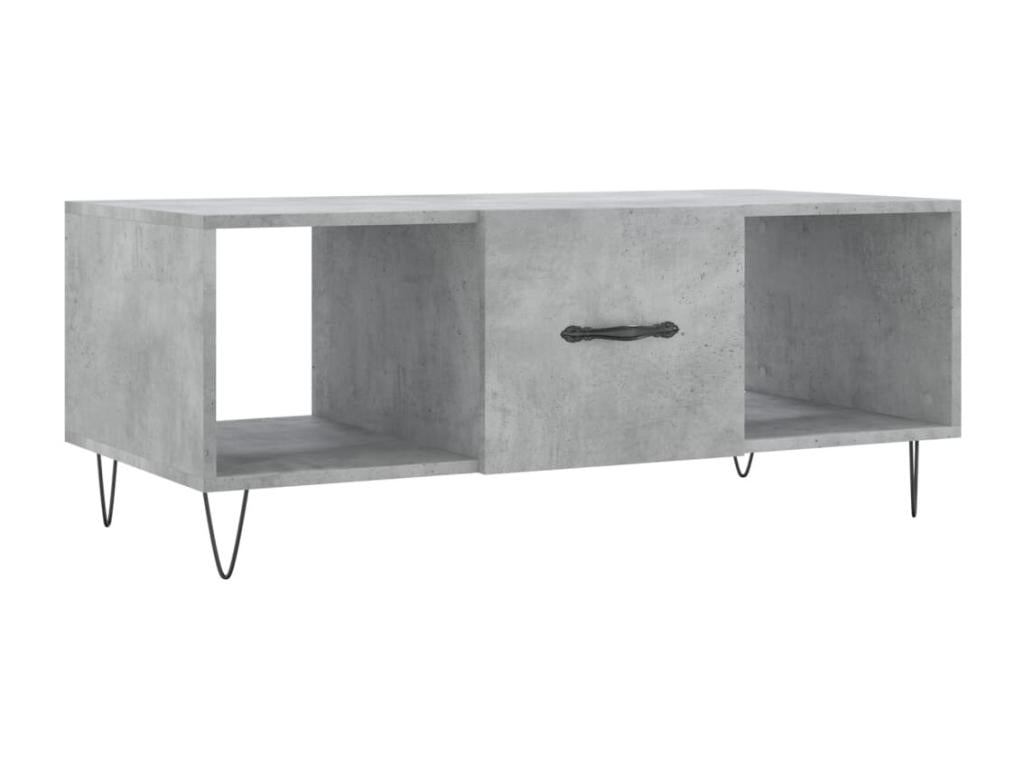 Concrete grey coffee table 102x50x40 cm engineered wood HHHX80986