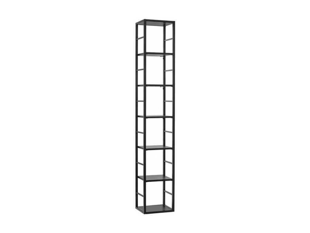 6-Tier Wall Shelf Switch I 176cm Black NEUY33975