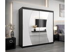 Chezlova Sliding Door Wardrobe 200/200/62 2 Doors Black/White VCDU72273