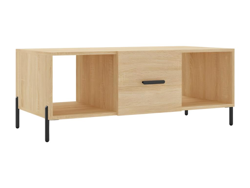 Chezlova oak coffee table 102x50x40 cm engineered wood WRUF80148