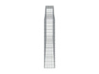 8-piece arched gabion baskets, 400x30x140/160 cm, galvanized iron, HOUP51057