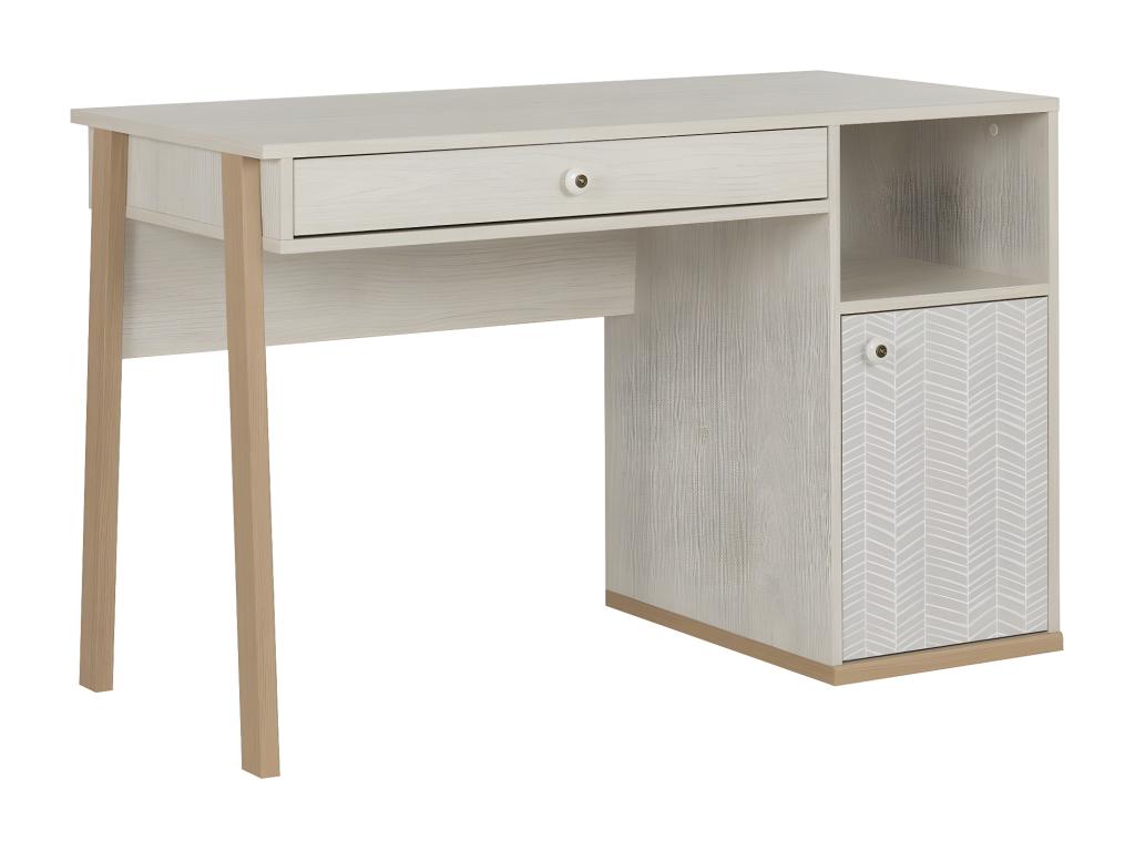 Decohaute desk with niche, one door and one drawer - Made in France VRMX79223