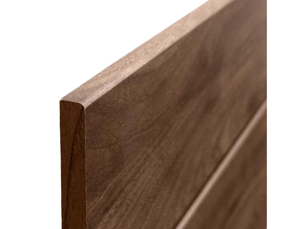 Chezlova Recycled MDF Double Pallet Style Horizontal Headboard 190x46cm for 190cm Beds - Walnut Wood MZKI07418