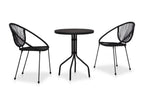 Decohaute 3-piece set, black PVC rattan, GHTD22272