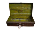 Brown metal suitcase 59x32x21h WIOR34493