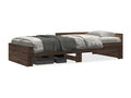 Bed frame without mattress, brown oak, 100x200 cm, VHIR85948