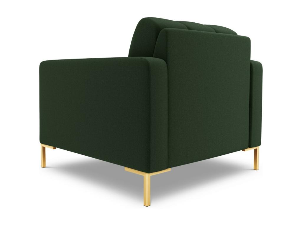 Decohaute - Decohaute armchair in dark green structural fabric - 87x92x75cm ZJMH77030