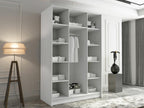 Decohaute 196 Gold - Black Wardrobe 215x150x58cm Wardrobe Doors With Hinges XYBO33525