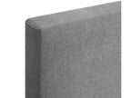 Decohaute Aqualine fabric headboard with 2 button-up details, 110x50cm, for 105cm beds - Grey NPSY11687