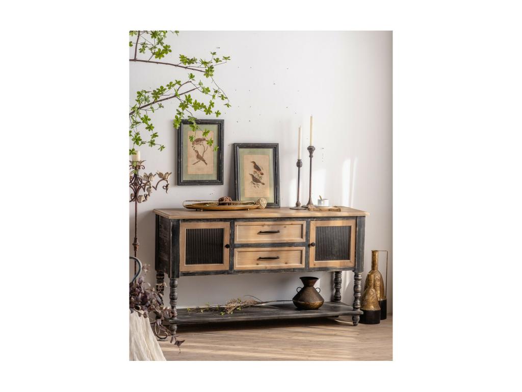 Decohaute - Solid Aged Fir Wood Storage Unit JYLK23275