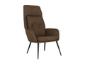 Brown Faux Suede Reclining Chair THYQ65708